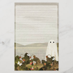 Strawberry Fields - Ghost Lined Letter Writing Stationery