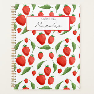 Strawberry Fields Pattern Spiral Planner