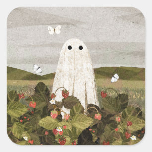 Strawberry Fields Square Sticker
