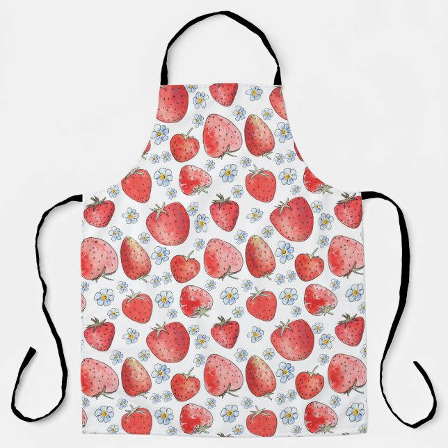 Strawberry Fields: Summer Freshness Apron (Front)