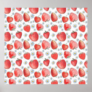 Strawberry Fields: Summer Freshness Poster