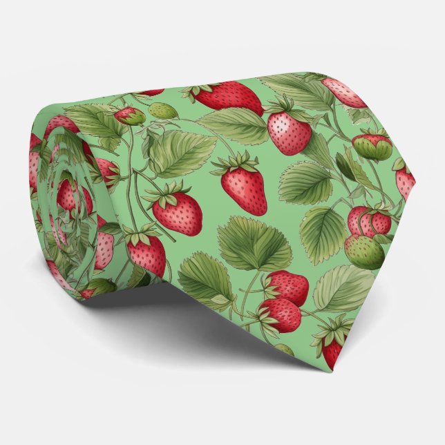 Strawberry Fields Tie (Rolled)