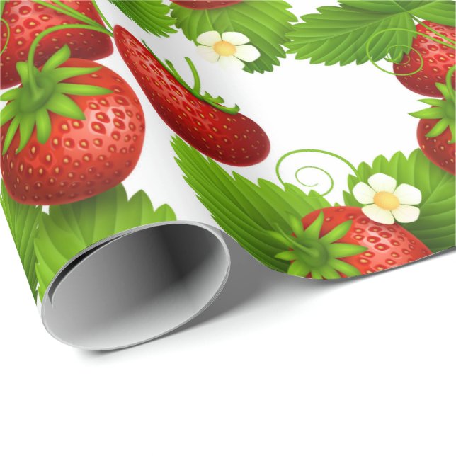 Strawberry Fields Wrapping Paper (Roll Corner)