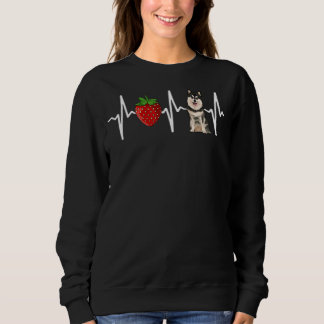 Strawberry Finnish Lapphund Heartbeat Dog Sweatshirt