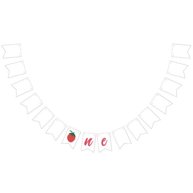 Strawberry First Birthday Bunting (All)
