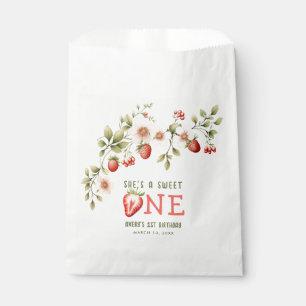 Strawberry First Birthday Party Berry Favour Bag