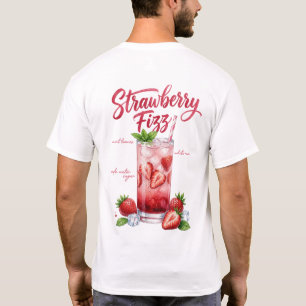 Strawberry Fizz Cocktail Shirt Strawberry Drink