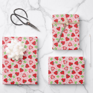 Strawberry Fizz wrapping paper sheets