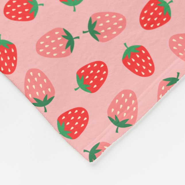 Strawberry Fleece Blanket (Corner)