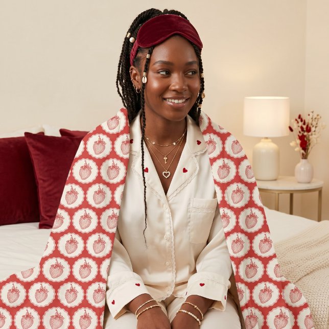 Strawberry Fleece Blanket (Creator Uploaded)