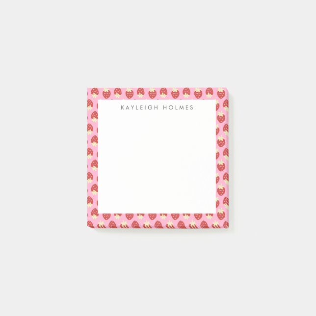 Strawberry Flip Post-it Notes (Front)