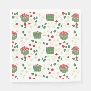 Strawberry Flowers Strawberry Fields Berry First Napkin