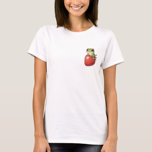 Strawberry Frog Smile T-Shirt (Front)