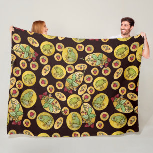 Strawberry Frogs Forever                           Fleece Blanket