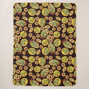Strawberry Frogs Forever Sherpa Blanket