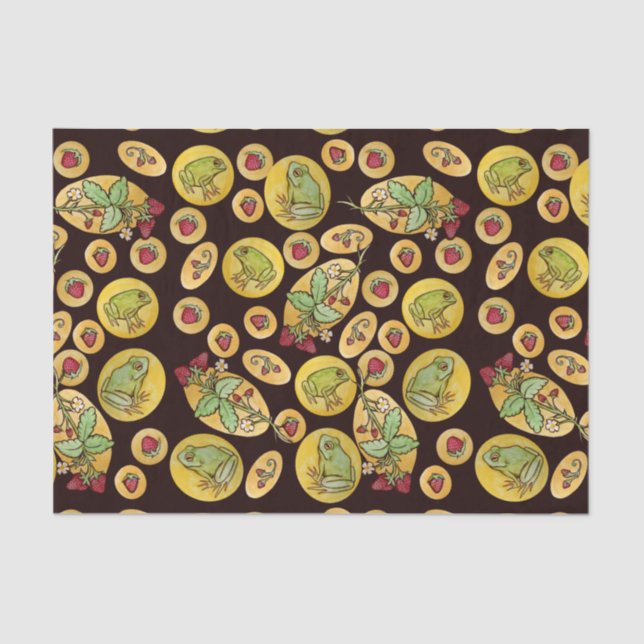 Strawberry Frogs Forever                           Tissue Paper (Front)