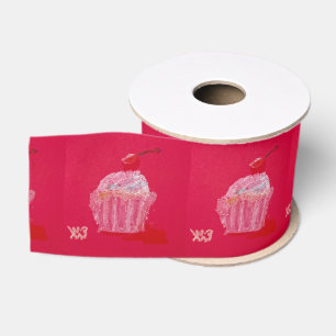 Strawberry Frosting Grosgrain Ribbon