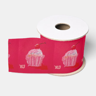 Strawberry Frosting Grosgrain Ribbon