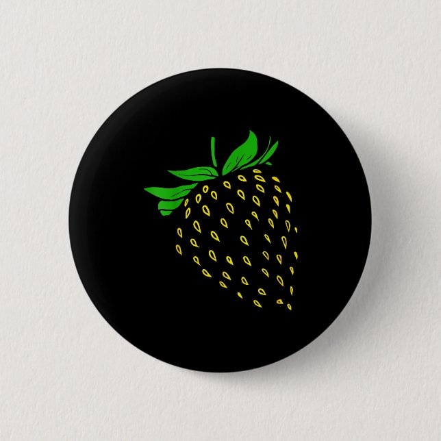 Strawberry Fruit Costume Simple Funny Party  6 Cm Round Badge (Front)