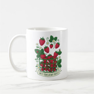 Strawberry Fruit Food Berry Sweet Basket Coffee Mug