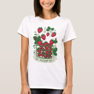 Strawberry Fruit Food Berry Sweet Basket  T-Shirt