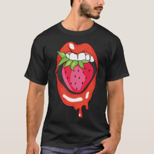 Strawberry Fruit Healthy Delicious Summer Fruit Ve T-Shirt