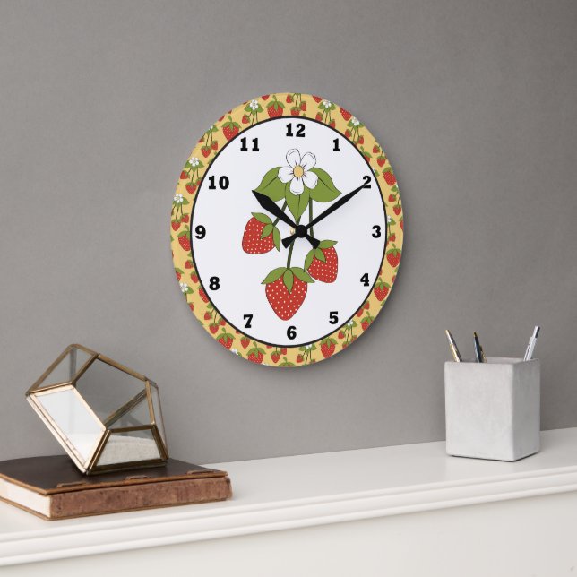 Strawberry Fruit Kitchen wall clock (Office)