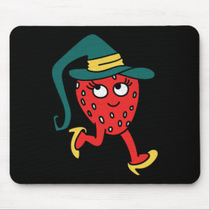 Strawberry Fruit Lazy Halloween Costume Mouse Pad