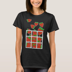 Strawberry fruit lover and vegan design T-Shirt