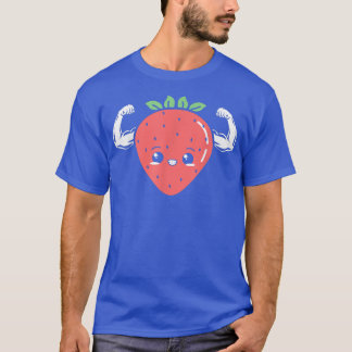 Strawberry Fruit Lover Vegan Vegetarian Healthy T- T-Shirt