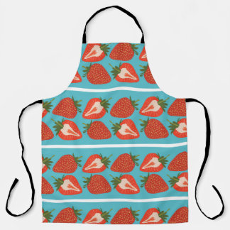 Strawberry Fruit: Seamless Repeat Pattern. Apron