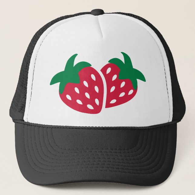 Strawberry Fruit Trucker Hat (Front)