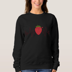 Strawberry Fruit Vegan Greengrocer Farmer Love Hea Sweatshirt