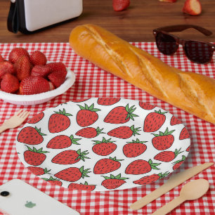 Strawberry Fun Fruit-Themed Party Decor Paper Plate