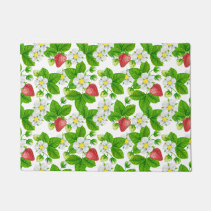 Strawberry garden doormat