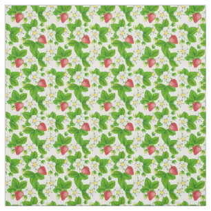 Strawberry garden fabric