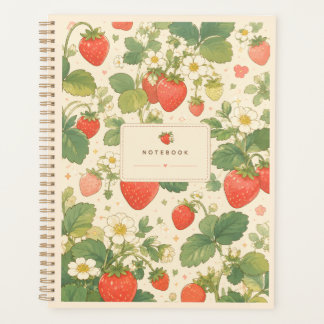 Strawberry Garden Floral Planner for Everyday Use