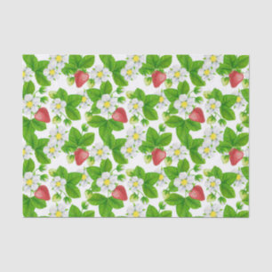 Strawberry garden tissue paper
