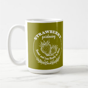 strawberry gardening coffee mug