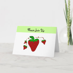 Strawberry Get Together Invitation