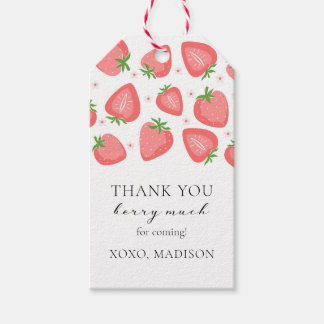 Strawberry Gift Tag Thank You Berry Much