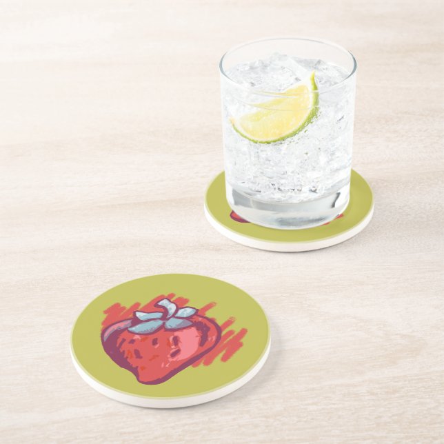 Strawberry Gifts Coaster (Side)