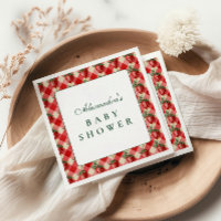 Strawberry Gingham Cottage Baby Shower