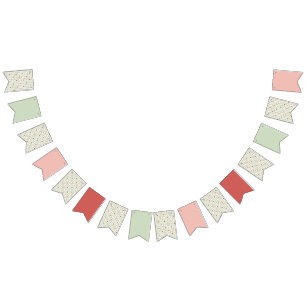 Strawberry Gingham First Birthday Bunting