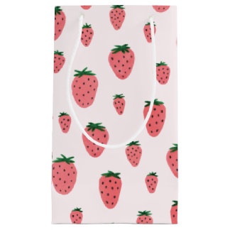 Strawberry Girl First Birthday Party Small Gift Bag