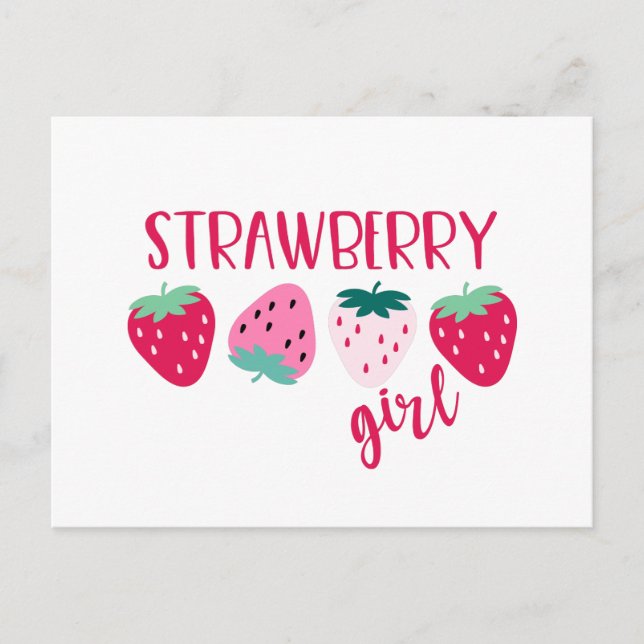 Strawberry Girl Postcard (Front)
