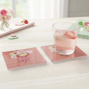 Strawberry Glass Coaster