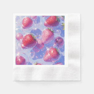 Strawberry Grape Splash Napkin