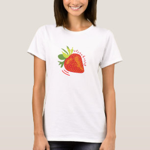 Strawberry Graphic Print T-shirt Design