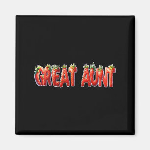 Strawberry Great Aunt Birthday Party Magnet